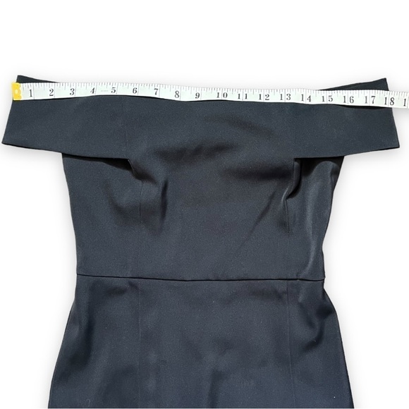 NWT Rebecca Minkoff Diana Black Off the Shoulder Mini Dress sz 0 - Picture 8 of 15